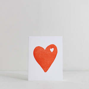 Big Hearted Greeting Card - Red