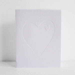 Big Hearted Greeting Card - White
