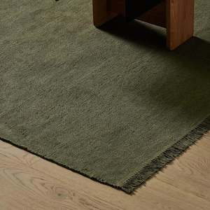 Living Room Rugs: Emilio Floor Rug - Kale