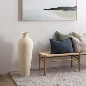 Mcmullin Co: Roger Floor Vase -  Cream