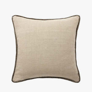 Cushions: Enzo Black Heavy Linen Cushion