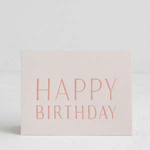 Greeting Cards: Happy Birthday - Blush
