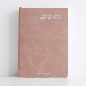 New Zealand Design 1: 2026 A5 Daily Suede Diary - Petal