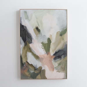 Art Prints: Willa Framed Green Canvas