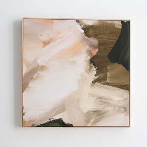 Art Prints: Allegra Blush Square Canvas