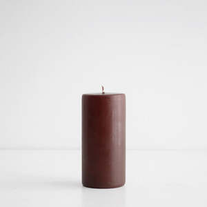 Mahogany Pillar Candle - Short