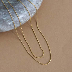 Support Local Business: Double Fine Chain Necklace - Gold