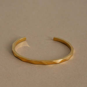 Tri Gold Bangle - Gold