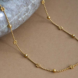Support Local Business: Daisy Necklace - Gold