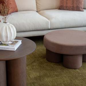 Home: Lume Ottoman - Chocolate