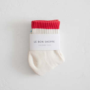 Colour Block Girlfriend Socks - Blue Red