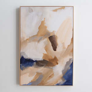 Art Prints: Willa Framed Blue Canvas