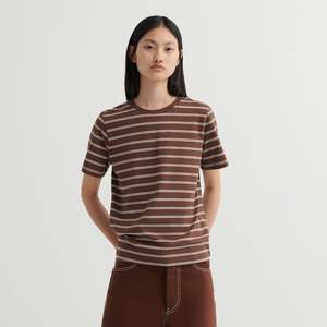 Wardrobe: Classic Tee Brown Stripe