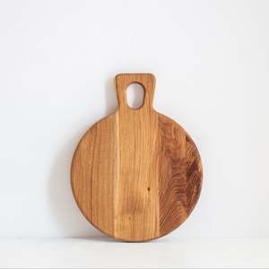 Oak Round Board with Handle - 38cm