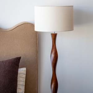 Home: Priya Floor Lamp - Walnut