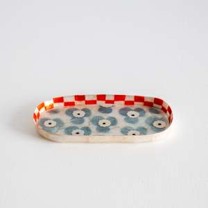 Paradis Flower Tray - Blue Flowers