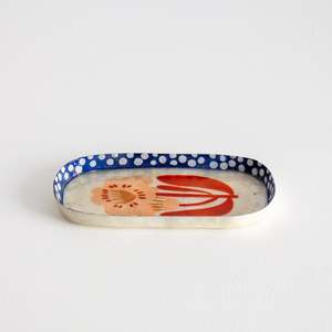 Home: Paradis Spotted Flower Tray - Pink