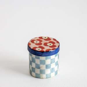 Paradis Blue Checkered Box - Medium