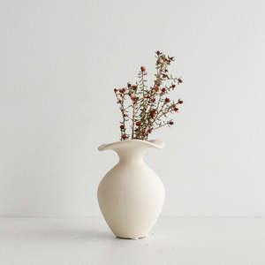 Living: Florentina Vase - Mini, Off White