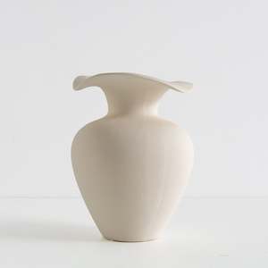 Living: Florentina Vase - Medium, Off White