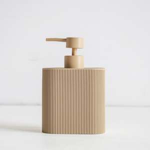 Homewares: Sid Resin Soap Dispenser - Taupe