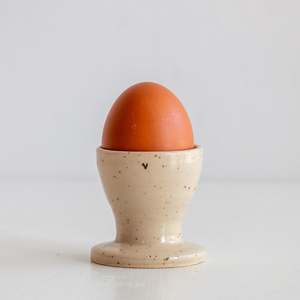 New Zealand Design 1: Agathe Ceramics Egg Cup - White Speckle