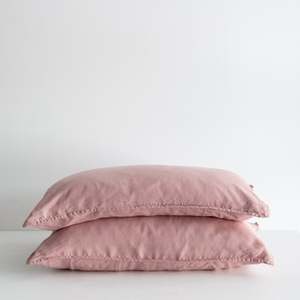 Support Local Business: European Linen Pillowcases - Rosa