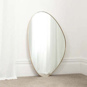 Organic Outline Mirror 1000mm - Brass
