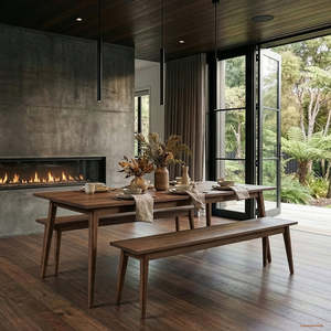 Seating: Frankie Bench Seat - Walnut