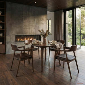 Frankie Round Dining Table - Walnut