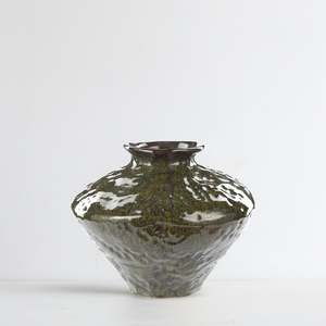 Home: Stevie Vase - Green/Rust