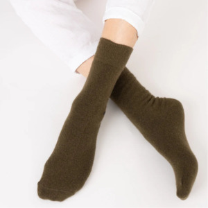 Hamilton Possum Merino Wool Socks - Military Olive