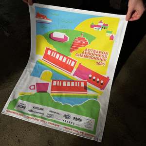 Merch: Tea Towel - Aotearoa AeroPress Champs 2025