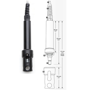 Electrochemical Dissolved Oxygen: HANNA HI 76409/4 Galvanic DO Probe with Protective Cap