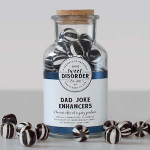 Sweet Disorder: Dad Joke Enhancers' Black Ball Candy - 190g