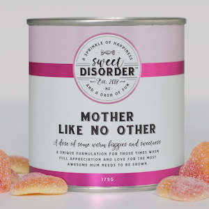 Sweet Disorder: Mother Like No Other' Sour Peach Heart Candy - 175g