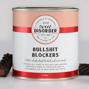 Sweet Disorder: Bullshit Blockers' Choc & Liquorice Candy - 150g