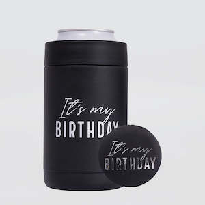 Cocktail Bar Accessories: Insulated 'Birthday' Can Cooler