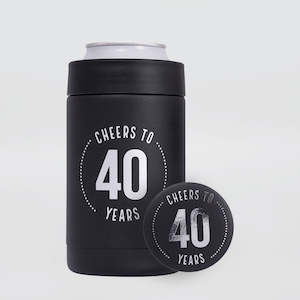 Cocktail Bar Accessories: Insulated '40th' Can Cooler