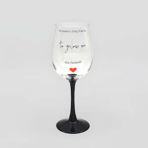 Wine Accessories: Wine Glass - 'Old Friend'