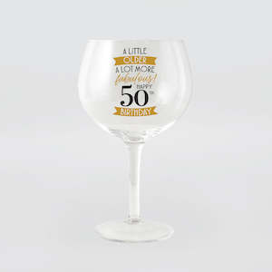 Wine 'Balloon' Glass - 50th