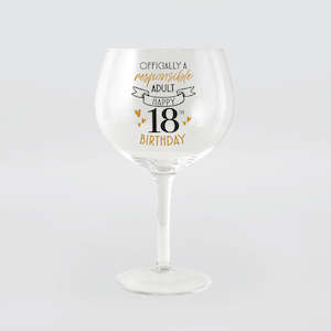 Wine 'Balloon' Glass - 18th