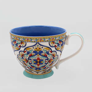 Tuscany Mug - 'Light Blue Base'