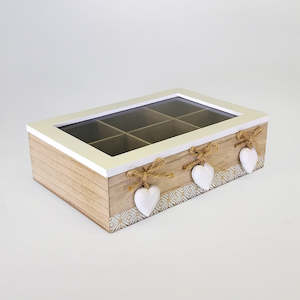 Tea Coffee: Heart' Style Tea Box - Large