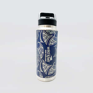 Reusable: Mountains Vacuum Bottle - 'Blue Maori'