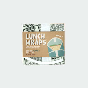 Lunch Wraps 'Retro Paper' - 2pc