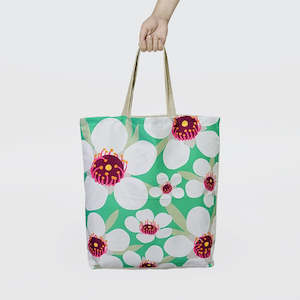 Reusable: Manuka Flowers Shopping Bag