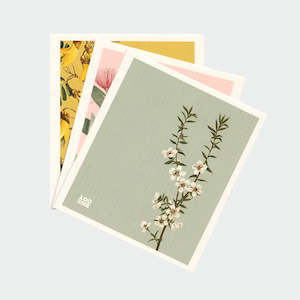 Swedish Dishcloth - 'Vintage Botanicals' Set