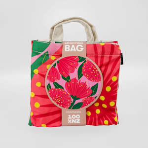 Reusable Bags Storage Bags: Bright Pohutukawa Shopping Bag