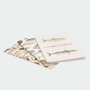 Books Stationery: Notebooks 'Fishes Of NZ' - 3pk